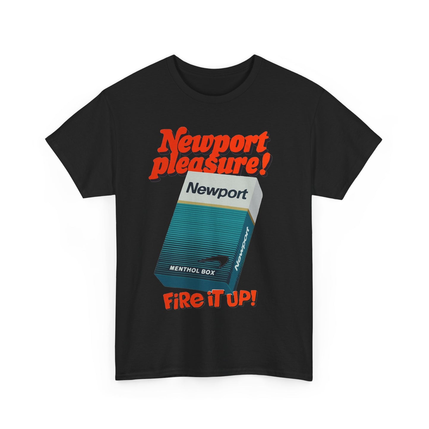 Newport T-shirt vintage menthol cigarette poster graphic Unisex Heavy Cotton Tee