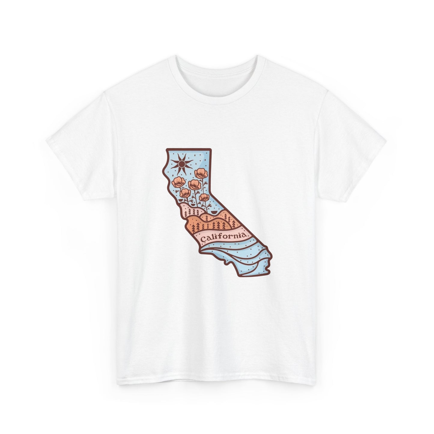 California State Graphic T Shirt NEW ADULT