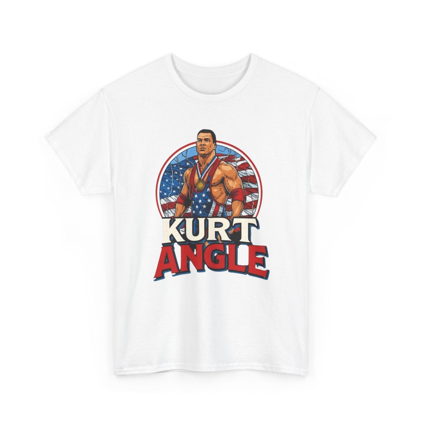 Kurt Angle USA Wrestling Graphic T Shirt NEW ADULT TEE VINTAGE