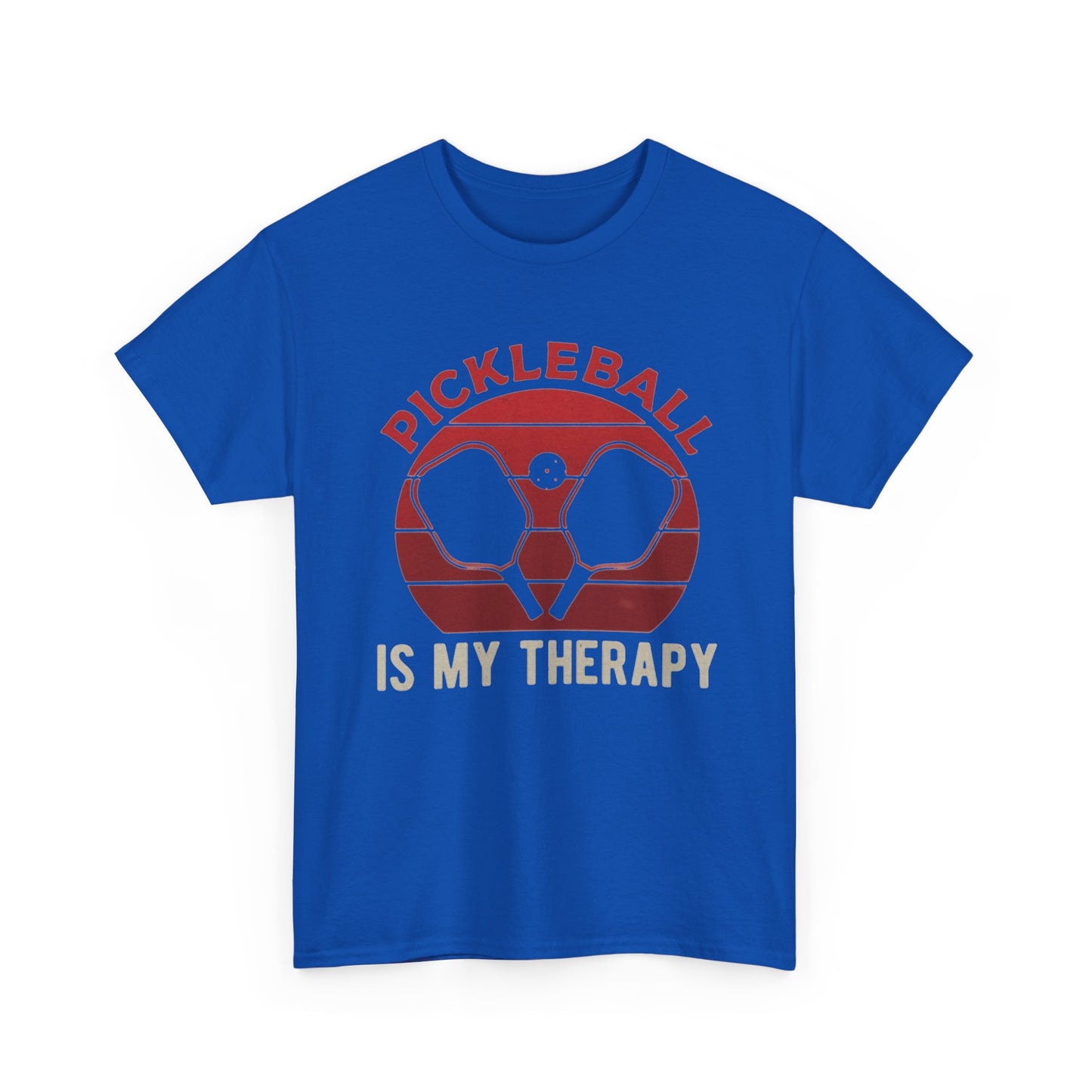 Pickleball Is My Therapy Graphic T Shirt Cotton Tee Apparel New