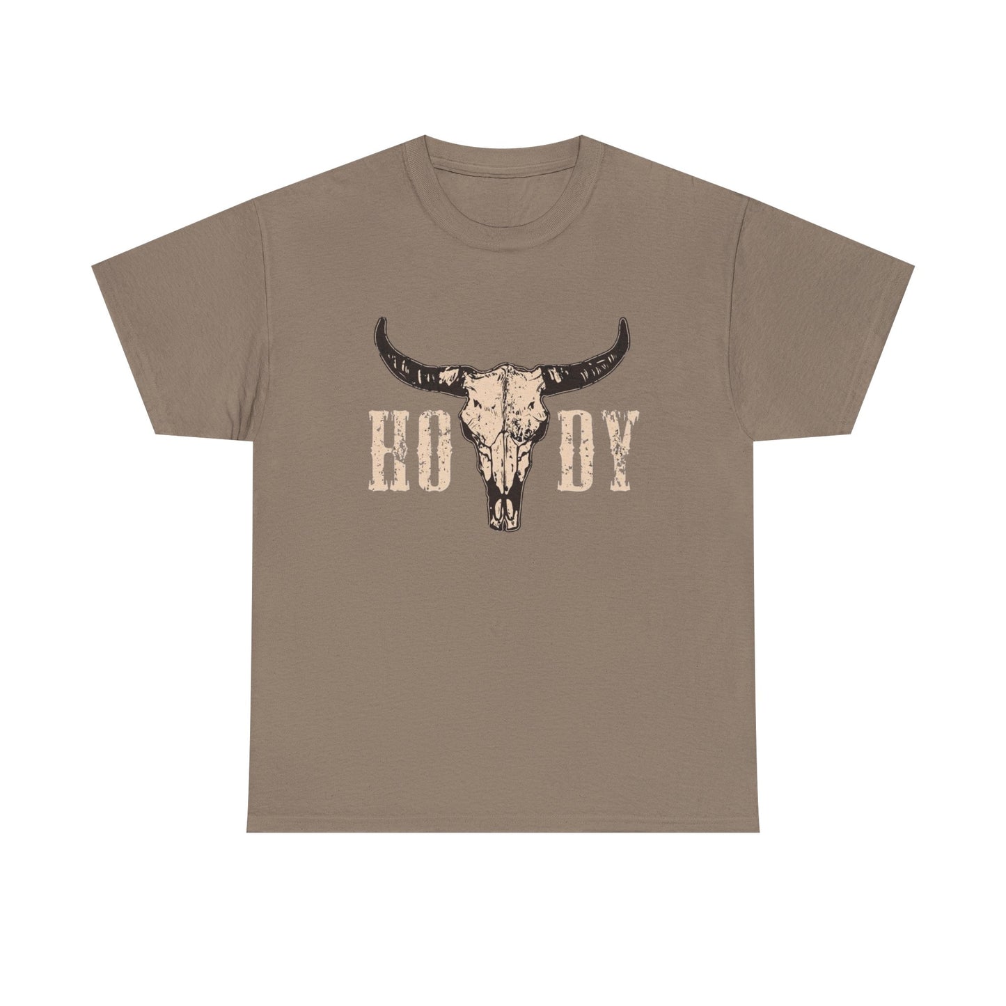 Howdy Country Western Graphic T Shirt Unisex Heavy Cotton Tee