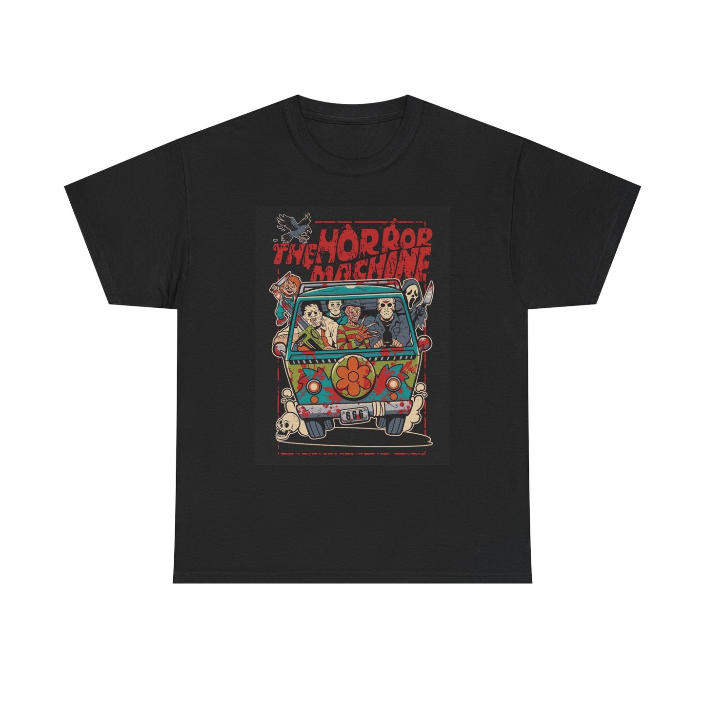 The Horror Machine Graphic T Shirt Scooby Doo Funny Unisex Heavy Cotton Tee