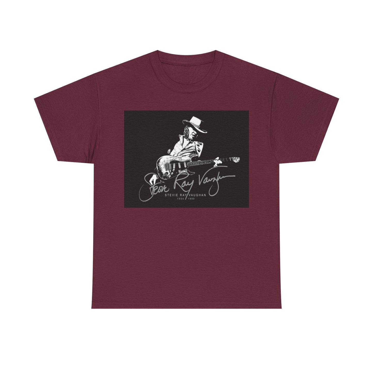 Stevie ray vaughn T-shirt Vintage retro rock album Unisex Heavy Cotton Tee