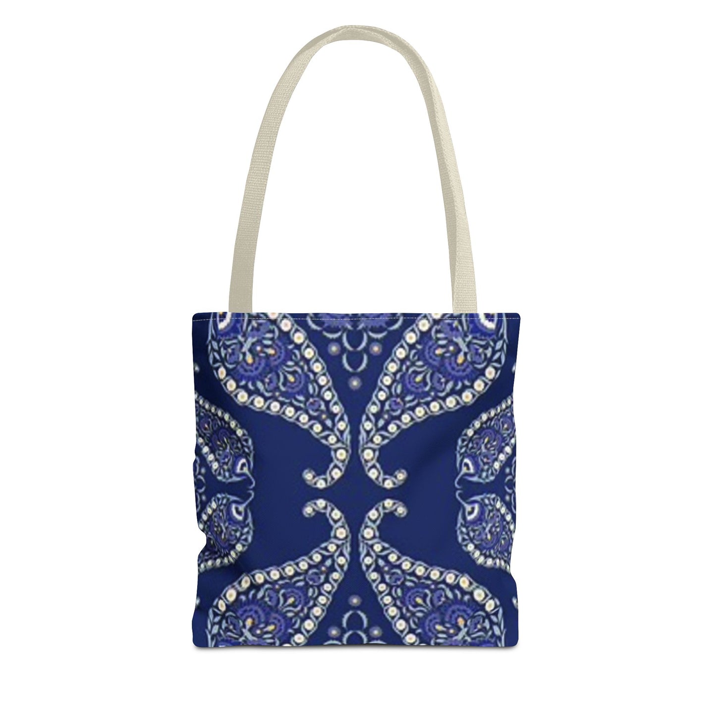 Blue And White Paisley Multi Color BRAND NEW MODERN Tote Bag (AOP)