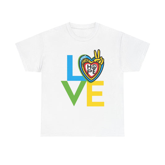 Love And Hope Graphic T Shirt Adult NEW