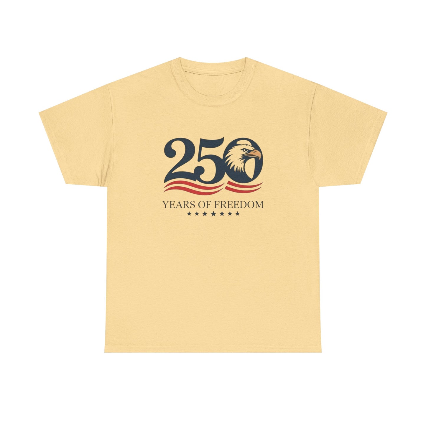 America 250 Years Of Freedom Graphic T Shirt Adult New Tee