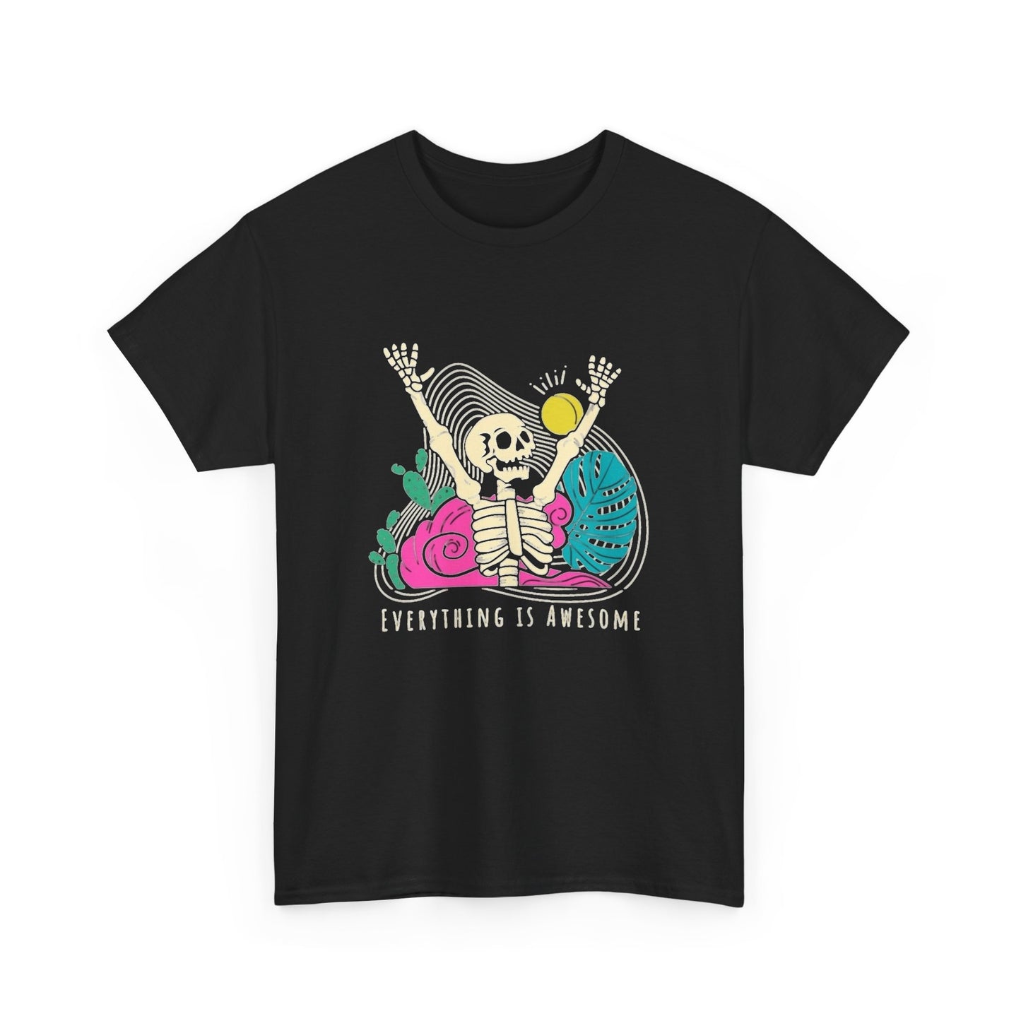 Everything Is Awesome Graphic T Shirt NEW Unisex Heavy Cotton Tee