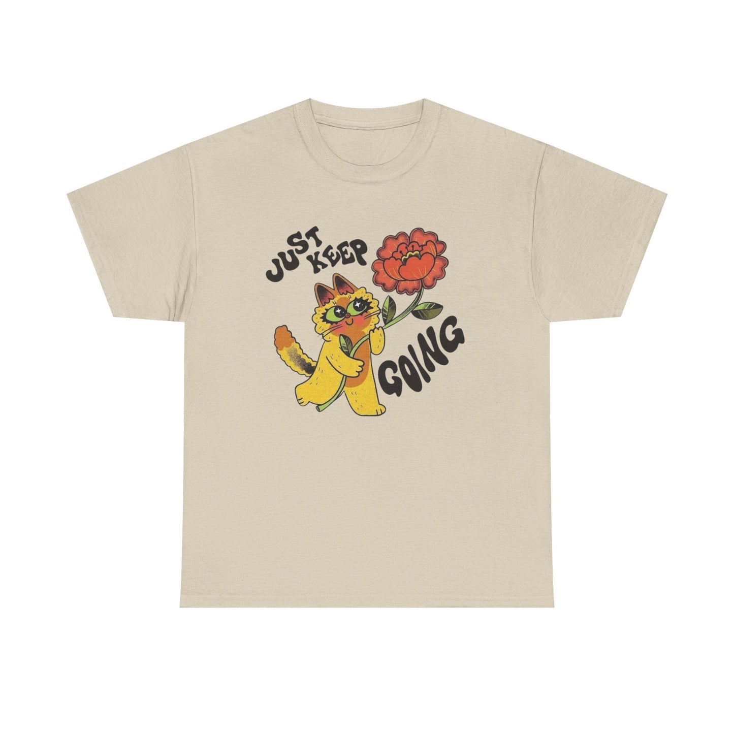 Just Keep Going T Shirt Unisex Heavy Cotton Tee