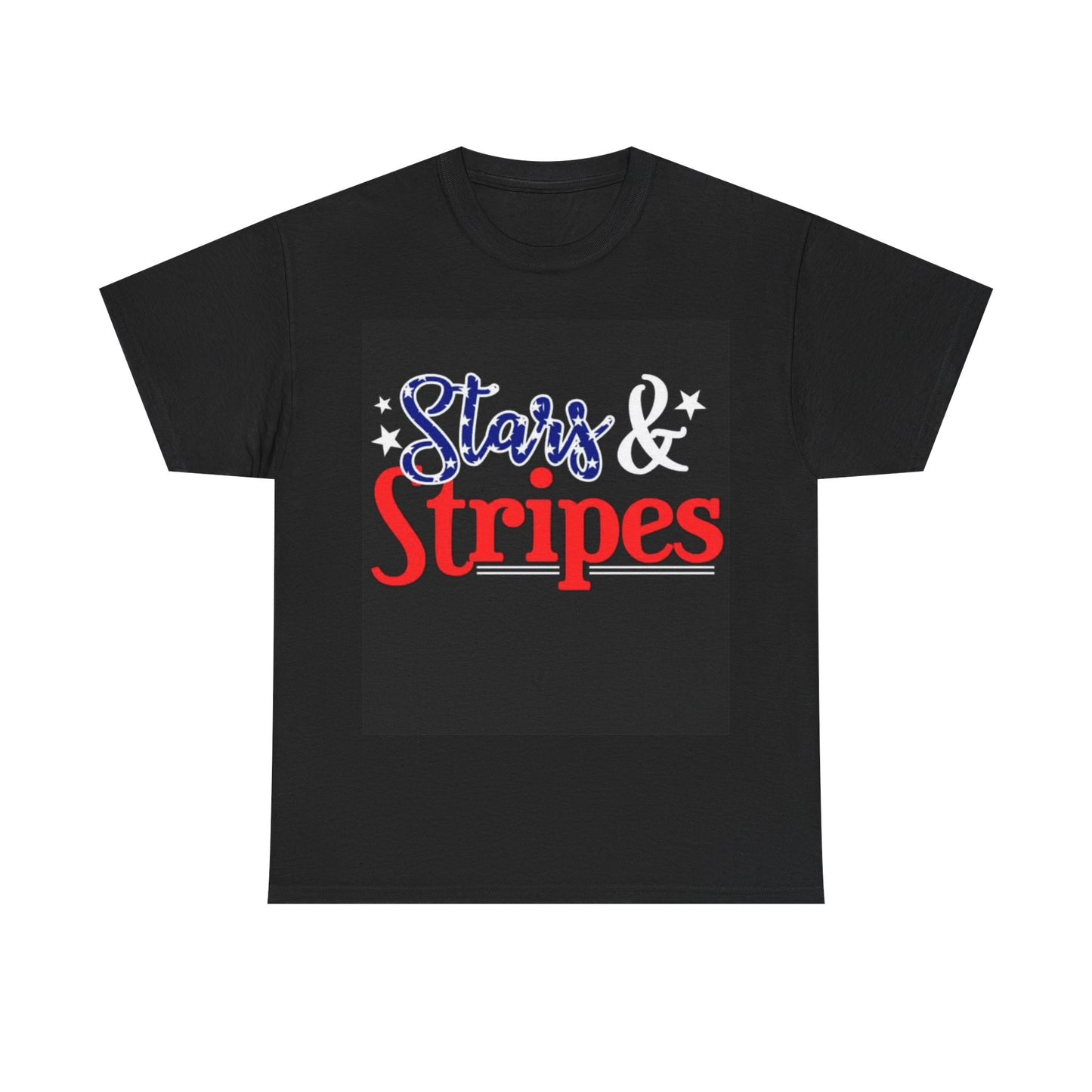 Stars and Stripes Tshirt American Flag 1776 USA July 4th Unisex Heavy Cotton Tee