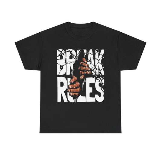 Break Rules Graphic T Shirt Heavy Cotton Tee NEW ADULT UNISEX