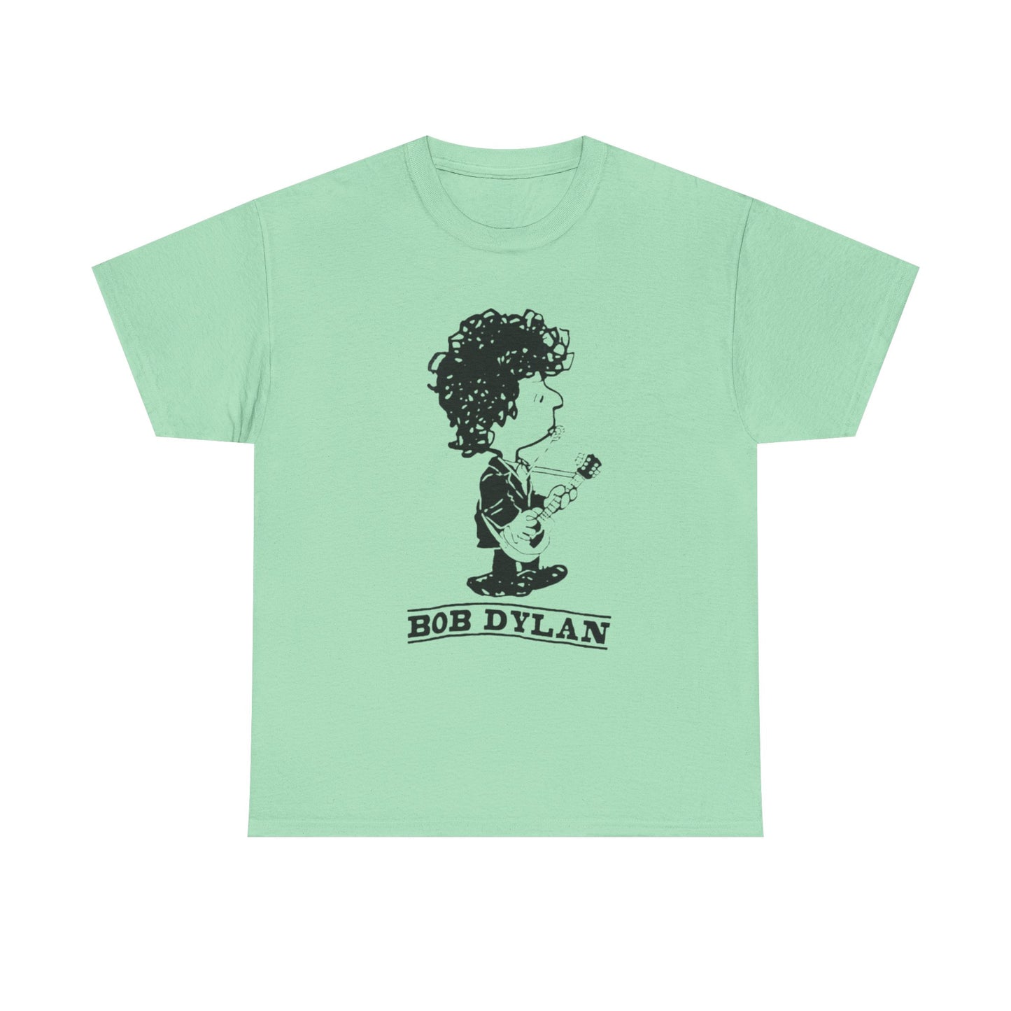 Bob Dylan Graphic T Shirt Vintage Rock Blue Grass Retro Unisex Heavy Cotton Tee