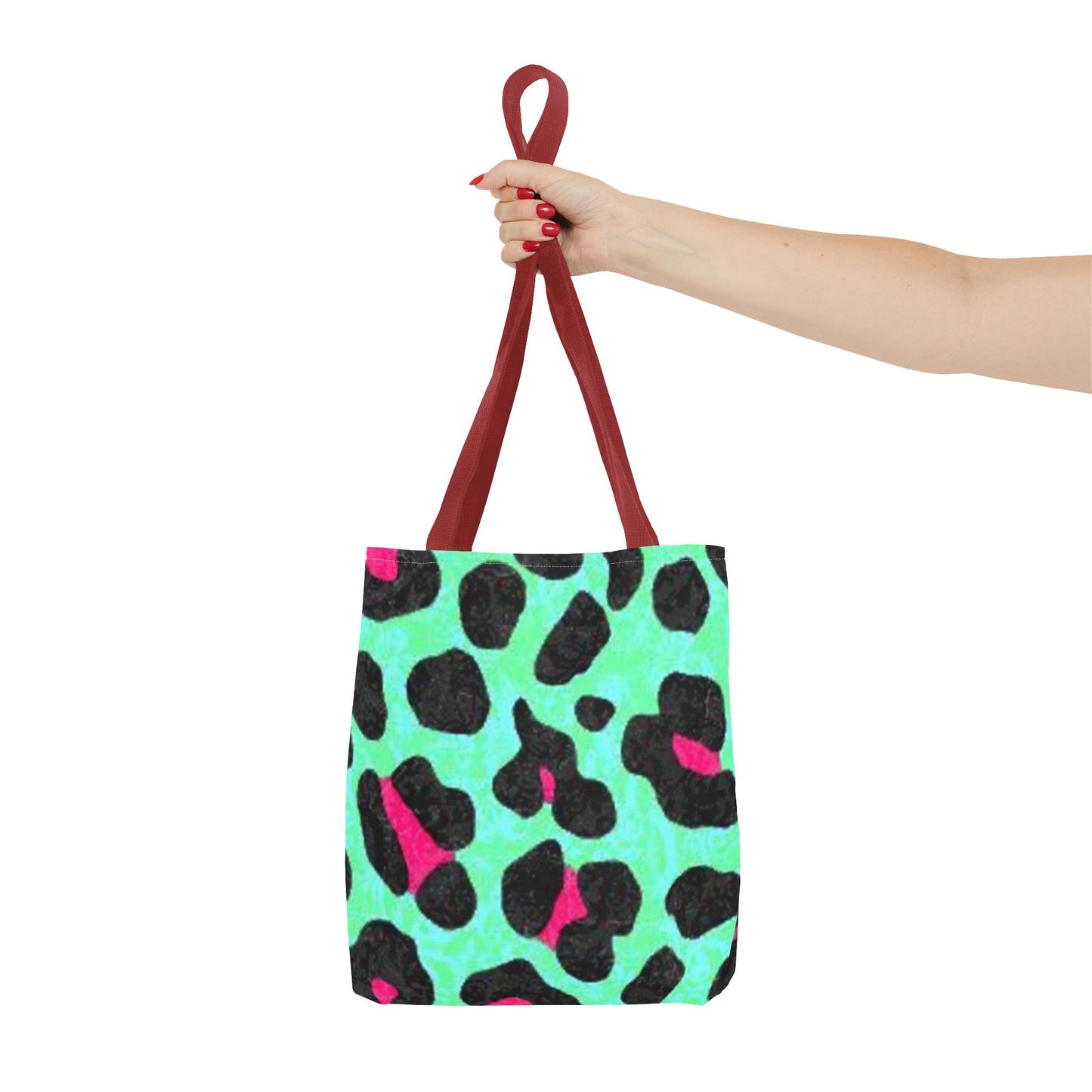 Green And Pink Cheetah Print BRAND NEW Purse, Pocketbook,Travel Tote Bag