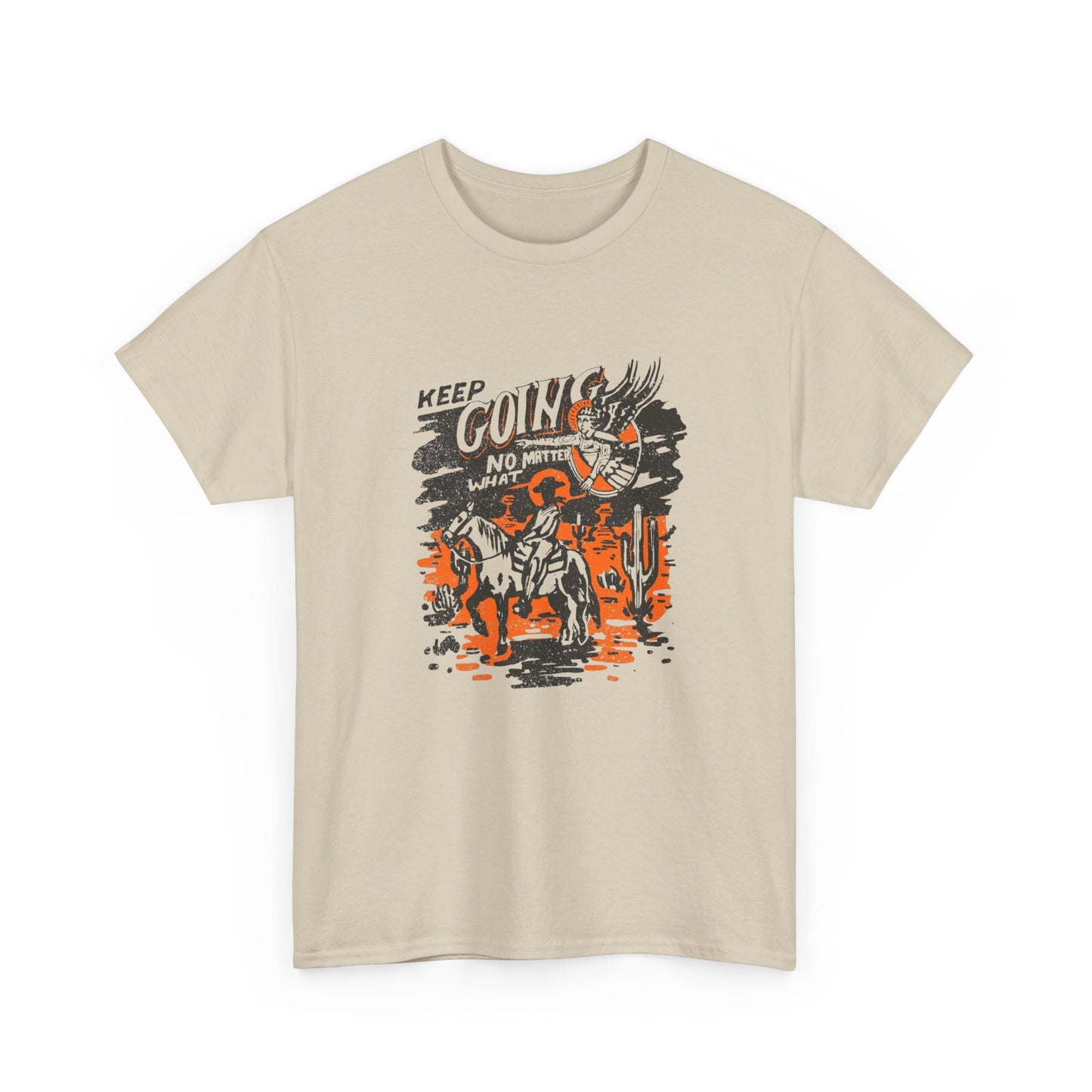 Keep Going No Matter What Graphic T Shirt Unisex Heavy Cotton Tee