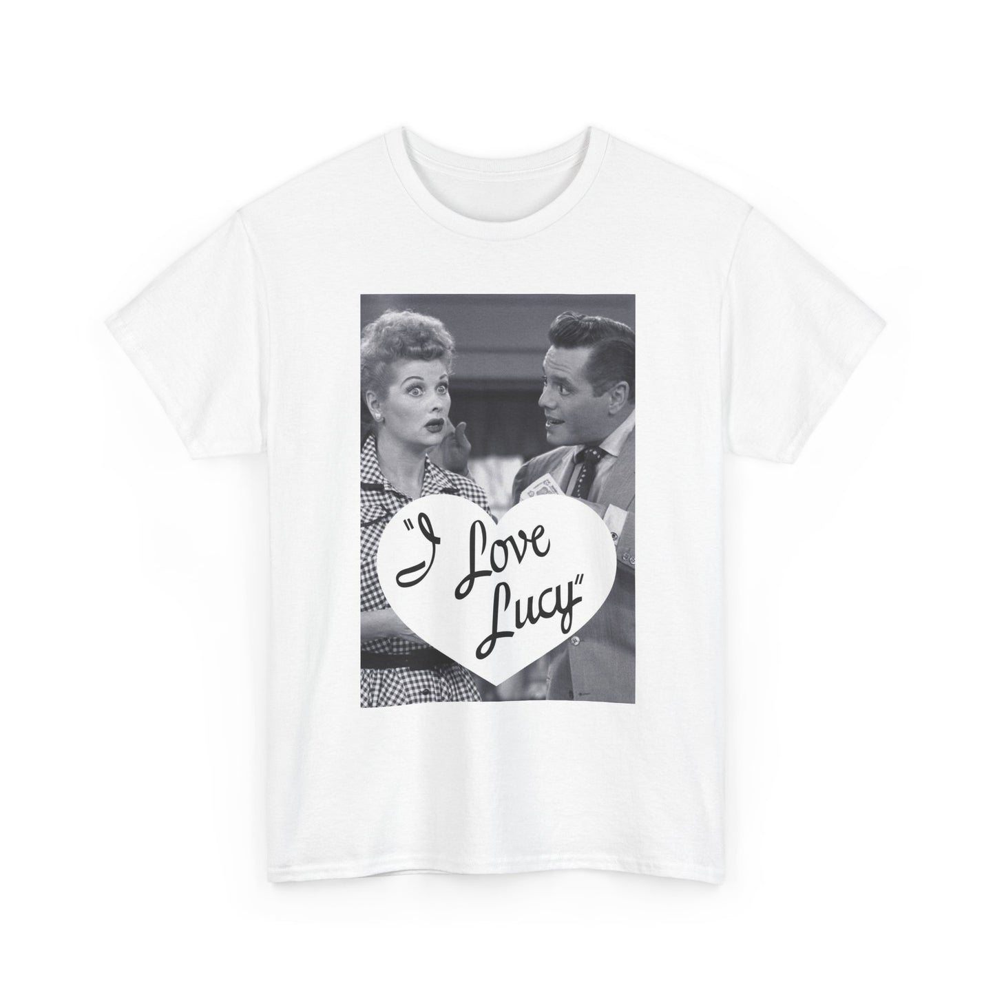I Love lucy Graphic T Shirt Vintage tv Series Retro Unisex Heavy Cotton Tee