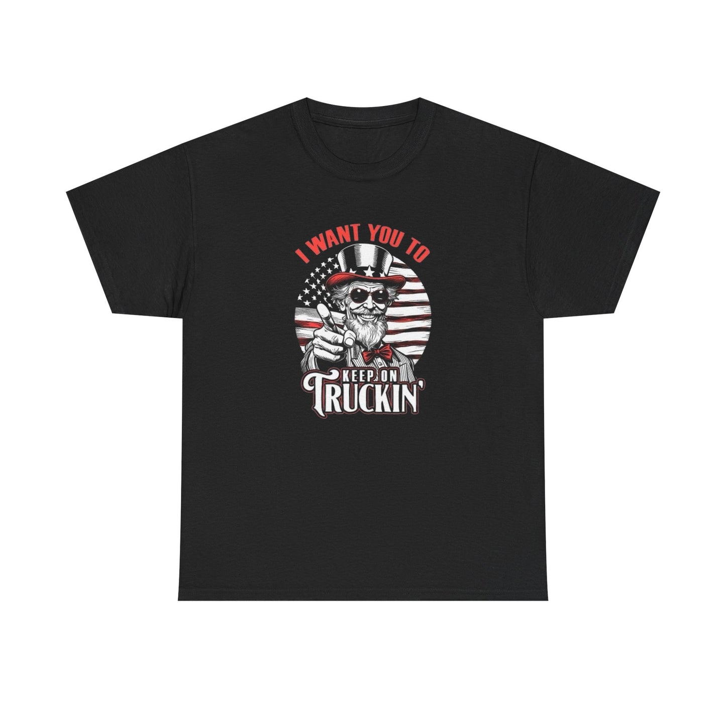 Keep On Truckin Graphic T-Shirt Unisex Heavy Cotton Tee NEW