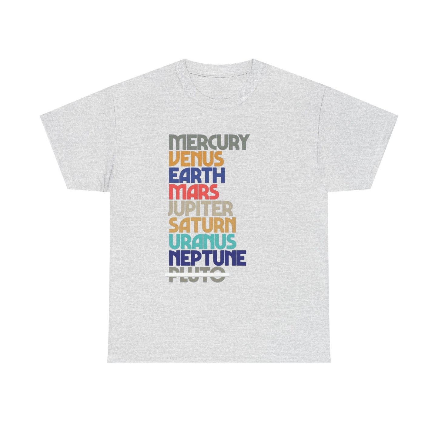 Planets Space Graphic T Shirt NEW Adult Regular Sizing Tee