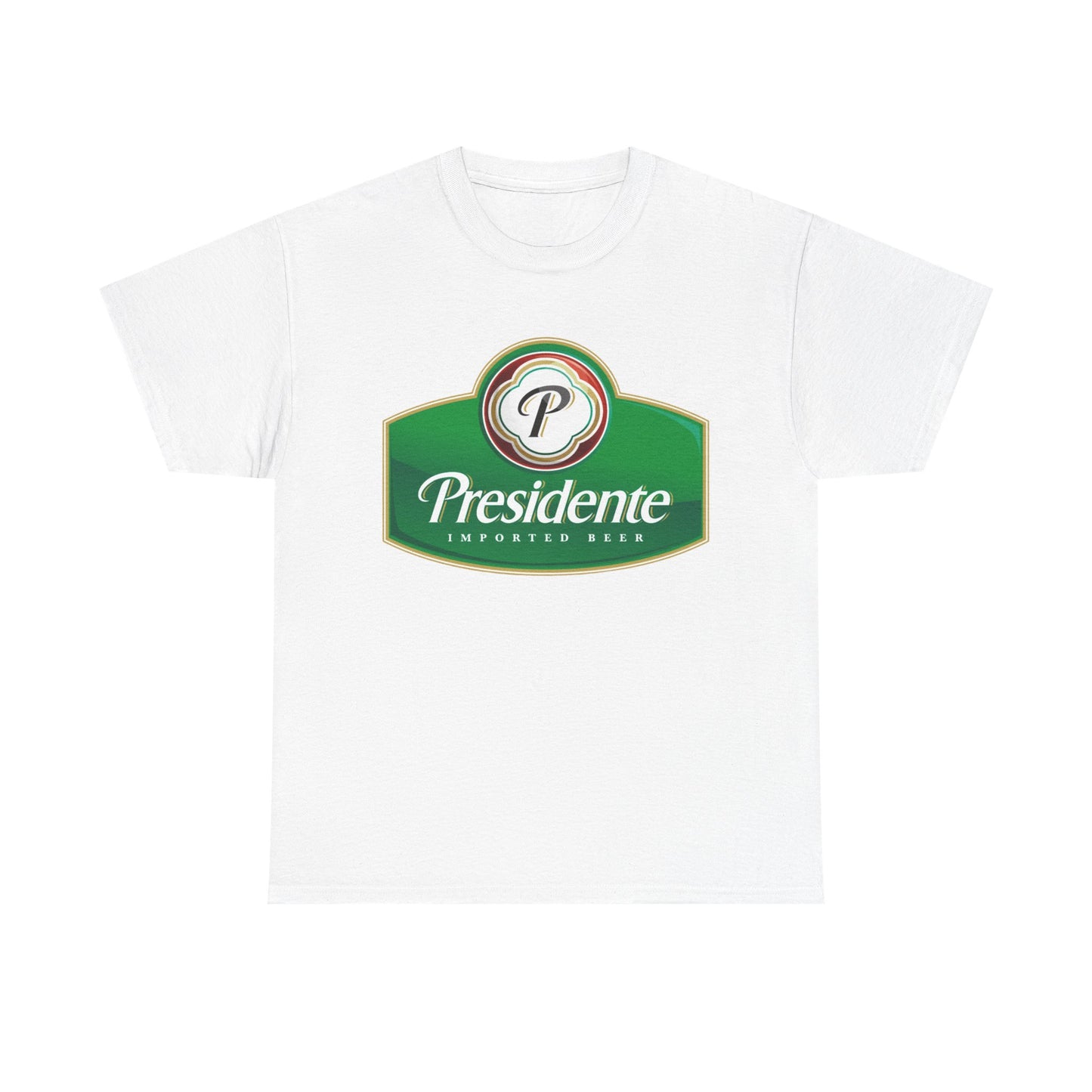 Presidente Beer Logo Shirt Retro Poster Unisex Heavy Cotton Tee