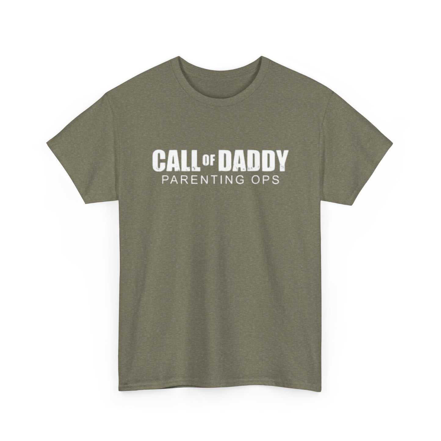 Call Of Daddy Parenting Ops Funny Shirt Gamer Dad Jokes Unisex Heavy Cotton Tee