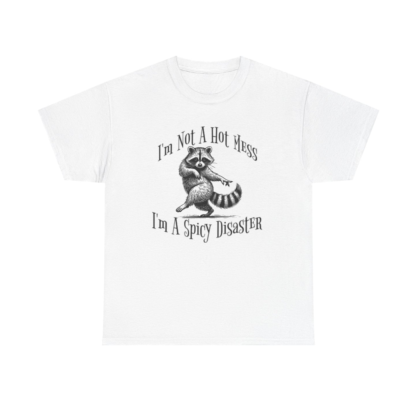 Hot Mess Graphic T Shirt Vintage Funny Retro Unisex Heavy Cotton Tee