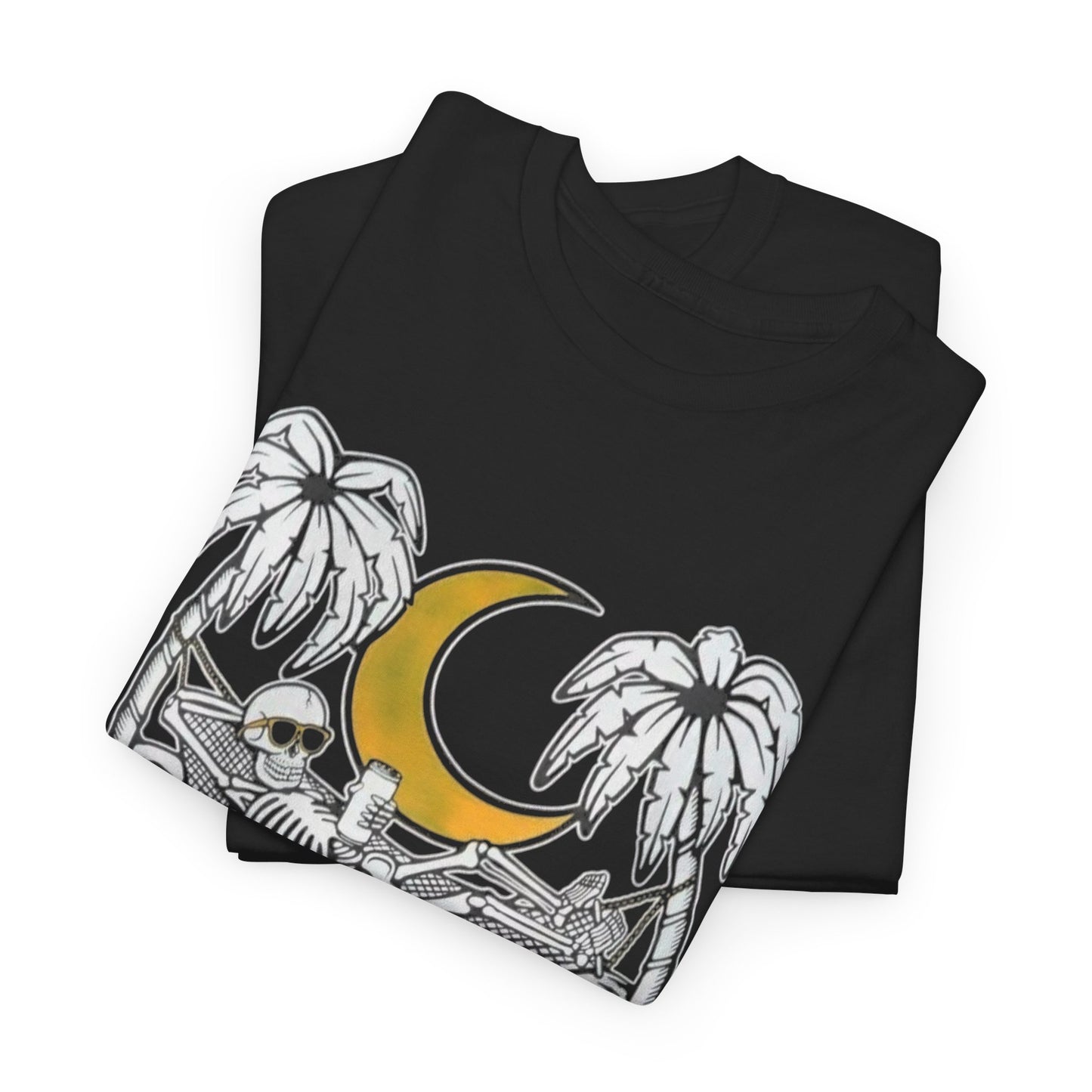 Dusk Till Dawn Beach Life Graphic T Shirt NEW ADULT Unisex Heavy Cotton Tee