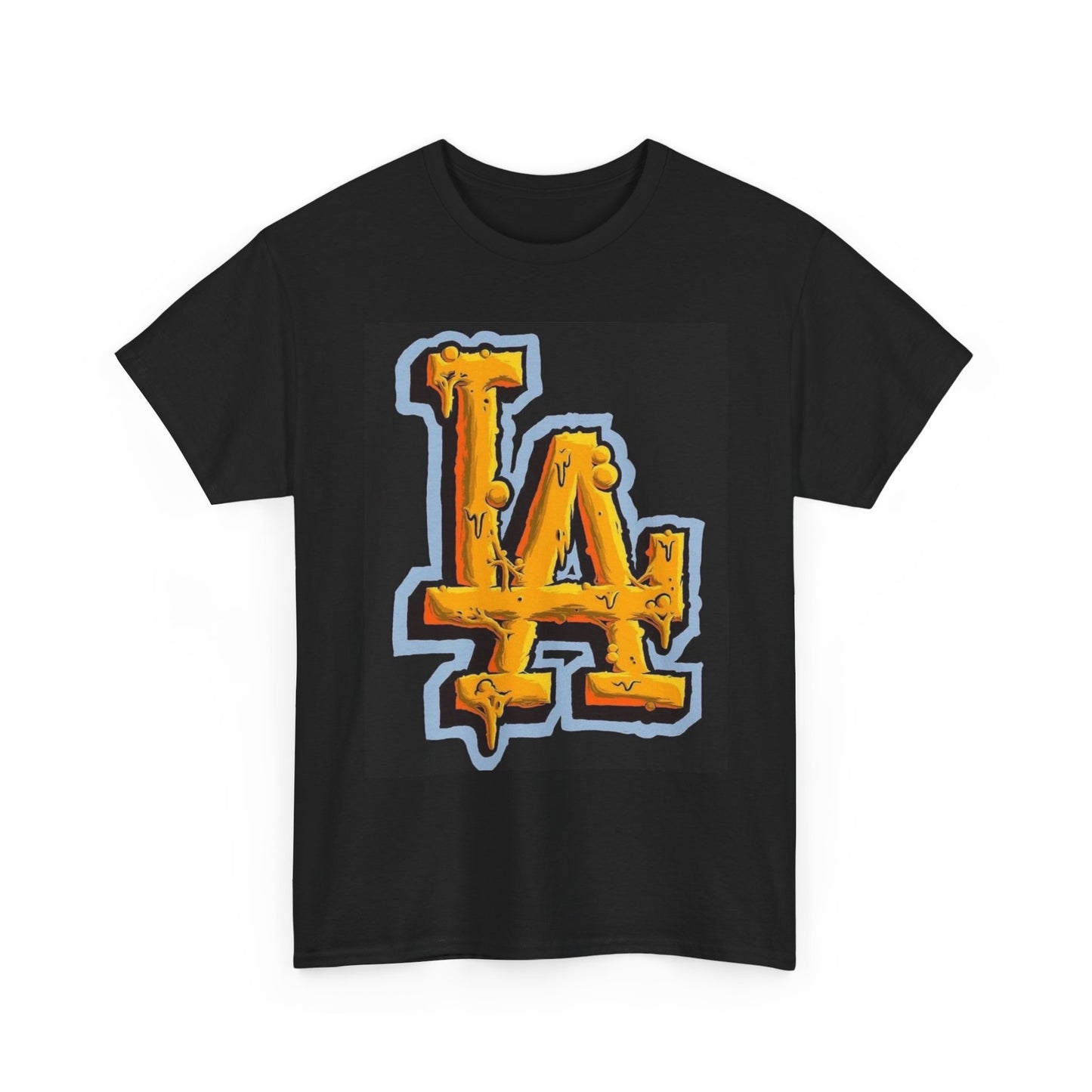 LA Los Angeles Graphic T Shirt Retro Wax Dabs 420 Drip Unisex Heavy Cotton Tee