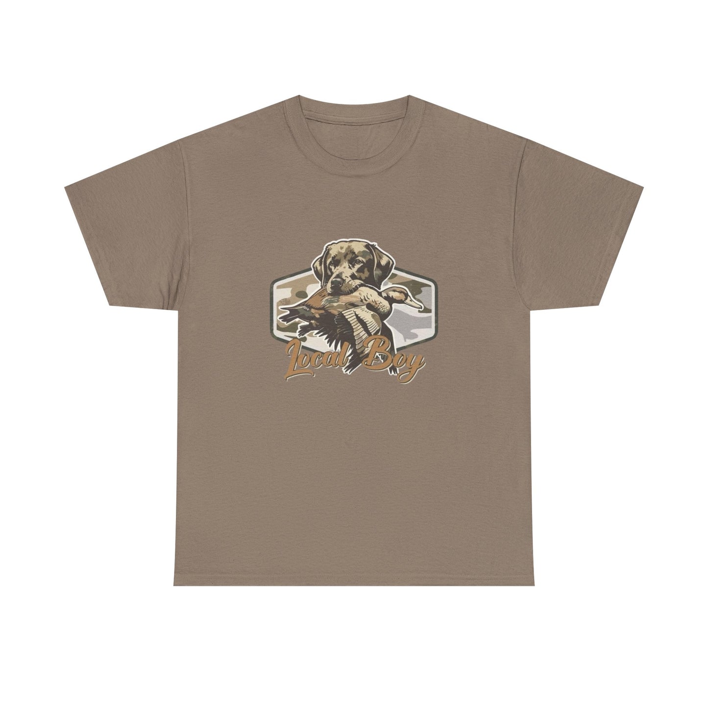 Local Boy Hunting Dog Graphic T Shirt Unisex Heavy Cotton Tee Gift
