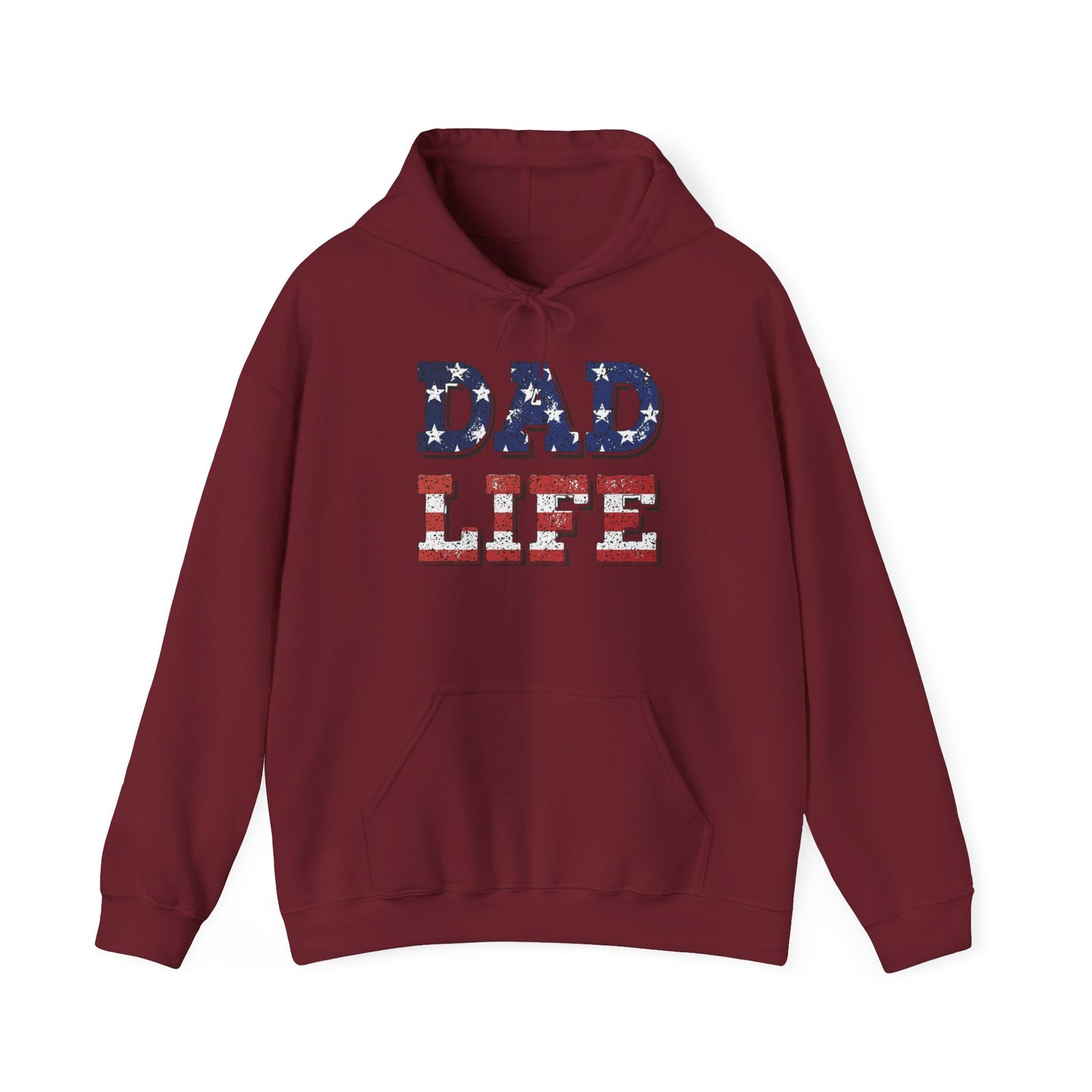 Dad Life USA Graphic Hoodie Men's Heavy Blend™ Hooded Sweatshirt
