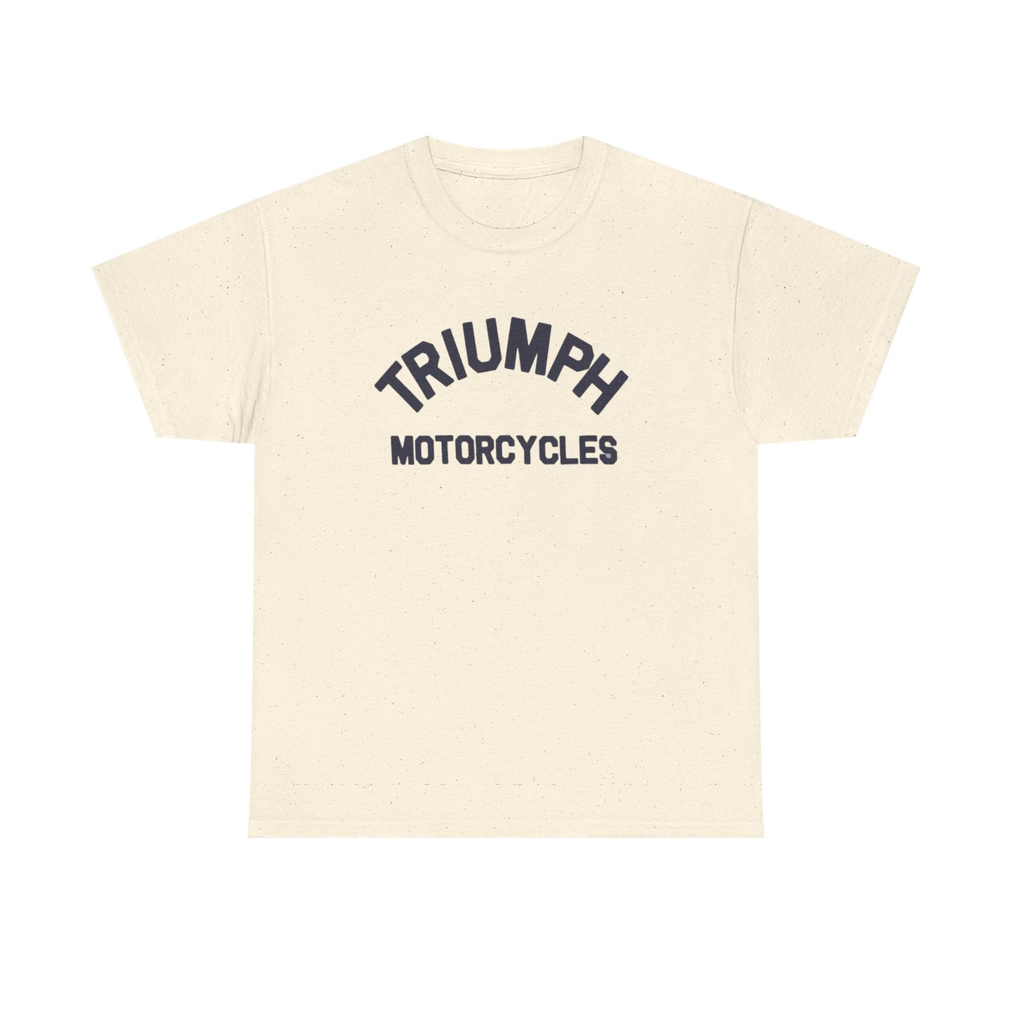 Triumph Motorcycles Tshirt Vintage Logo Classic Fit Unisex Heavy Cotton Tee