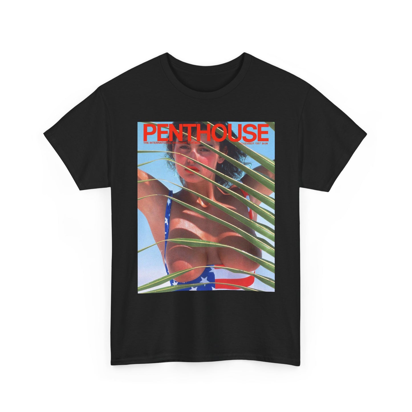 Penthouse Magazine Graphic T Shirt Vintage Retro Apparel Heavy Cotton Tee