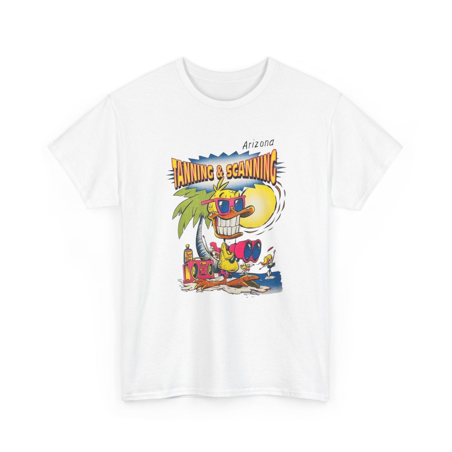 Tanning And Scanning Arizona Graphic T Shirt Unisex Heavy Cotton Tee NEW Gift