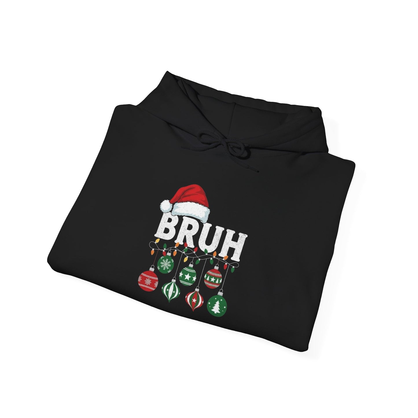 Happy Holidays Bruh Graphic Hoodie Unisex Heavy Blend™ Hooded Sweatshirt