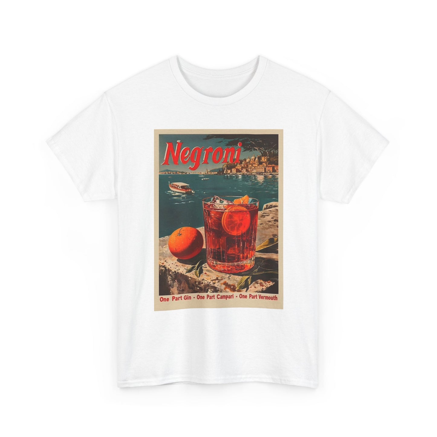 Negroni Poster Bar T Shirt BRAND NEW Apparel Unisex Graphic Tee USA