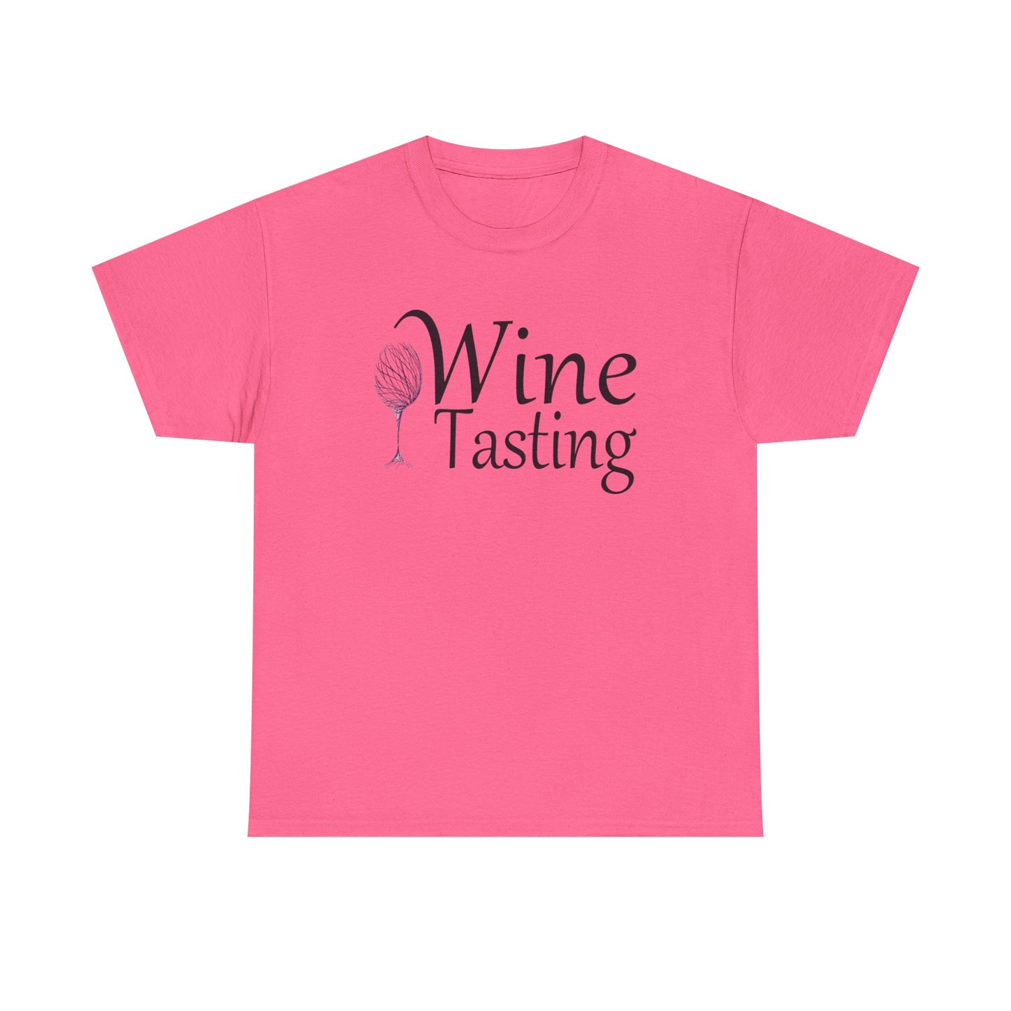 Wine Tasting Glass T Shirt Retro Girly Cute Graphic Unisex Heavy Cotton Tee
