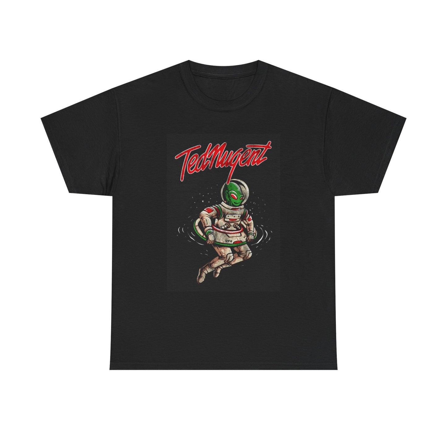Ted Nugent Tshirt Vintage Rock band retro Alien Graphic Unisex Heavy Cotton Tee