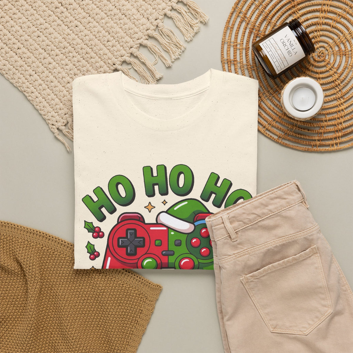 Ho Ho Ho Gamer Christmas Graphic Tee Men's Graphic Tee