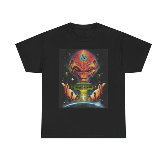 Alien Abduction Graphic T Shirt NEW Unisex Heavy Cotton Tee