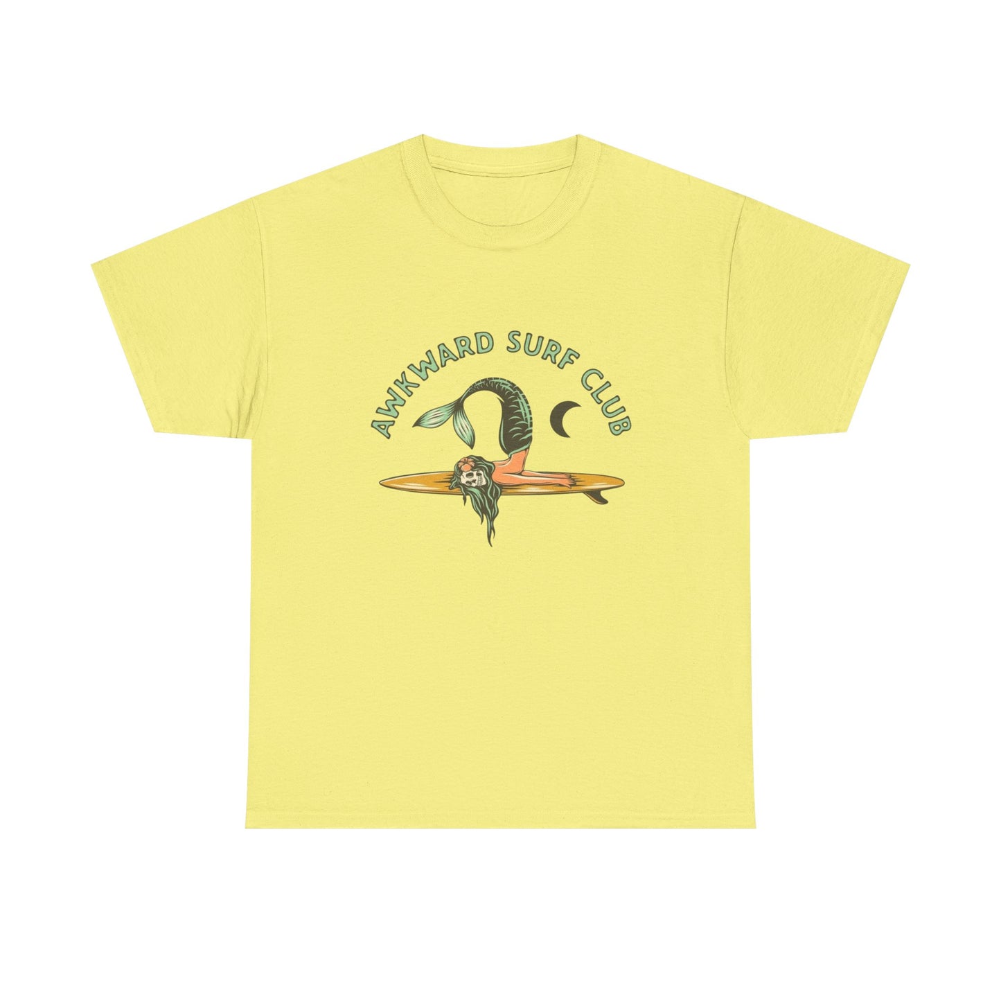Awkward Surf Club Graphic T Shirt NEW Adult Regular Heavy Cotton Tee