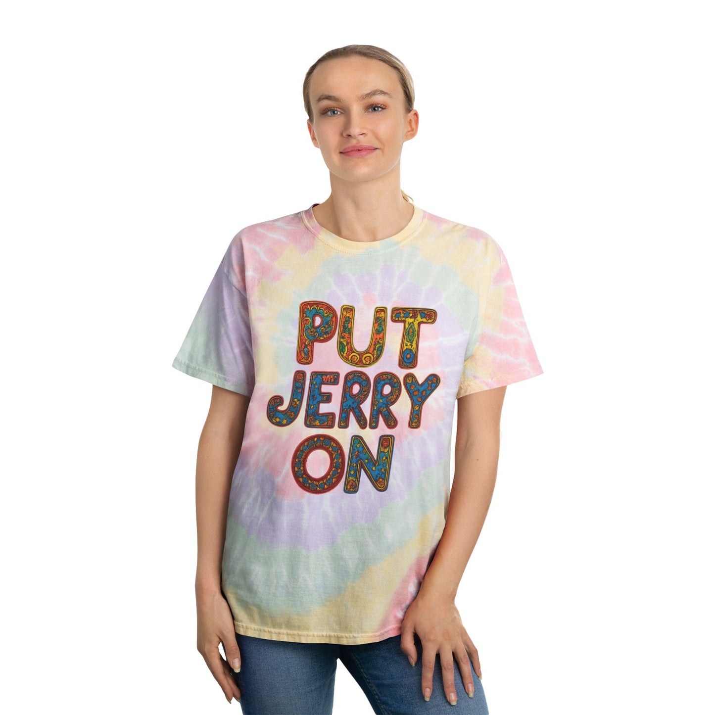 Jerry Garcia Vintage Graphic T Shirt S-2XL Unisex Cotton Tee Tie-Dye Tee, Spiral