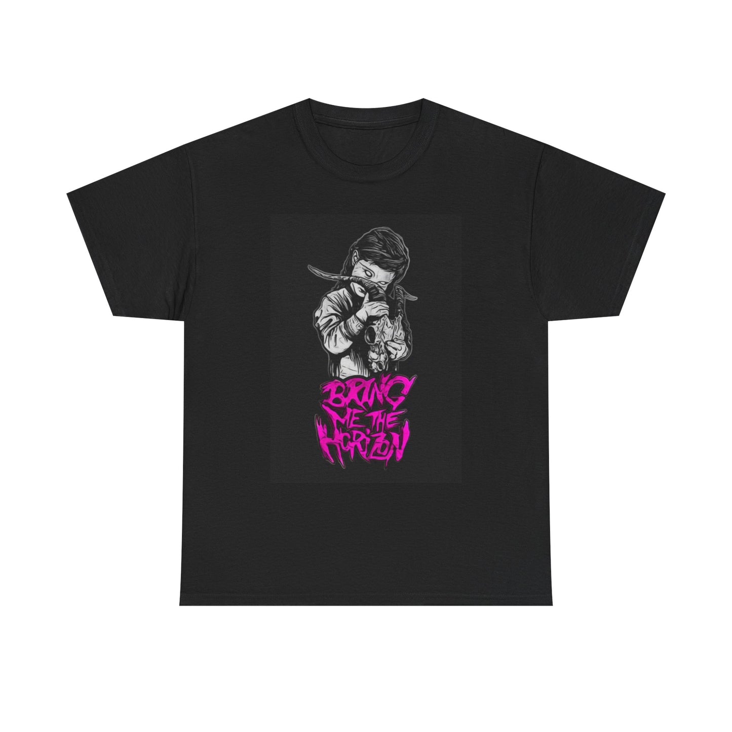 Bring Me The Horizon Graphic T Shirt Vintage Punk Rock Unisex Heavy Cotton Tee