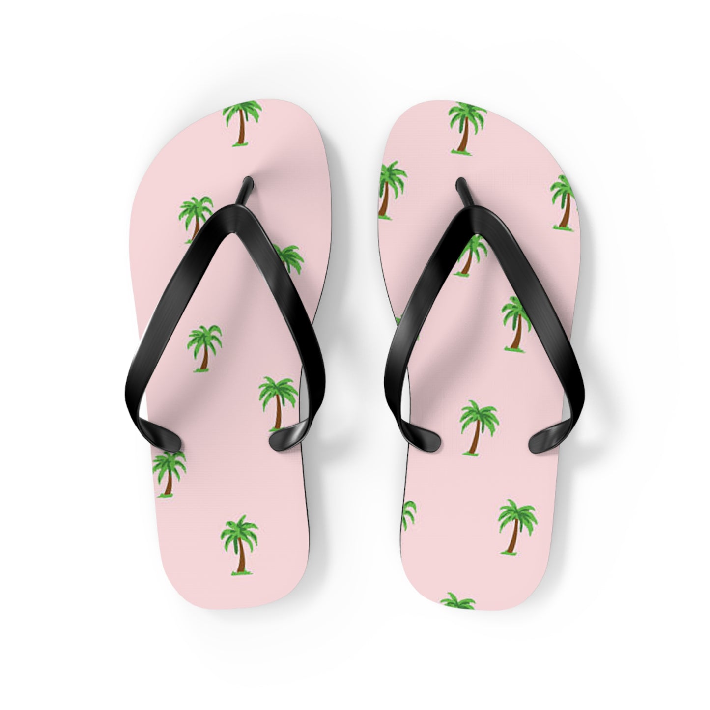 Palm Trees Pink Sandals Summer Flip Flops Slides BRAND NEW