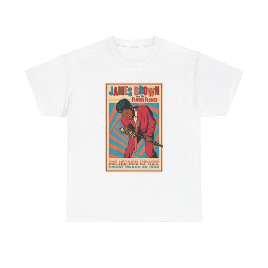 James Brown Tshirt Vintage Concert Philly 1963 The Godfather Unisex Heavy Cotton