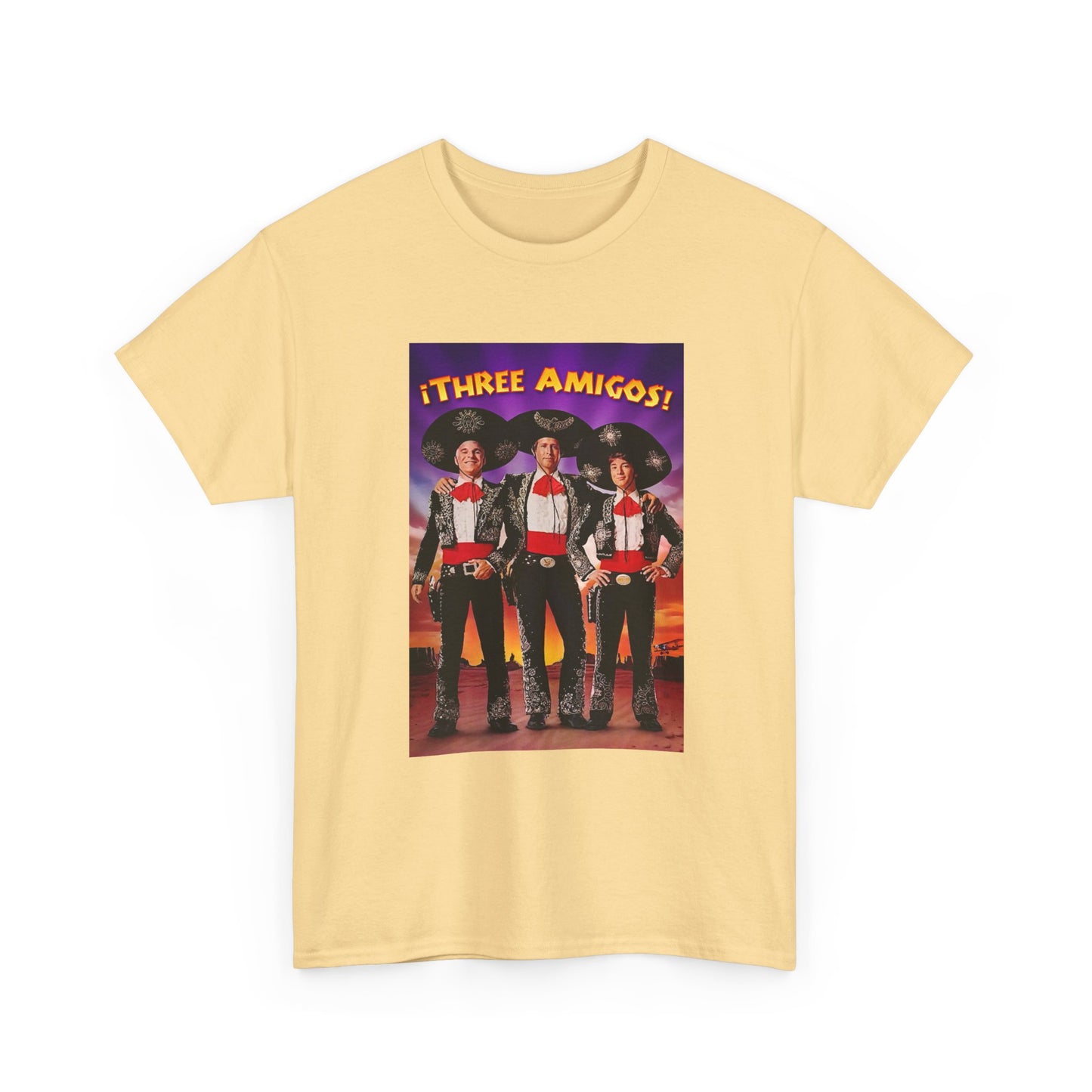 Three Amigos Tshirt Steve Martin Graphic Vintage Comedy Unisex Heavy Cotton Tee