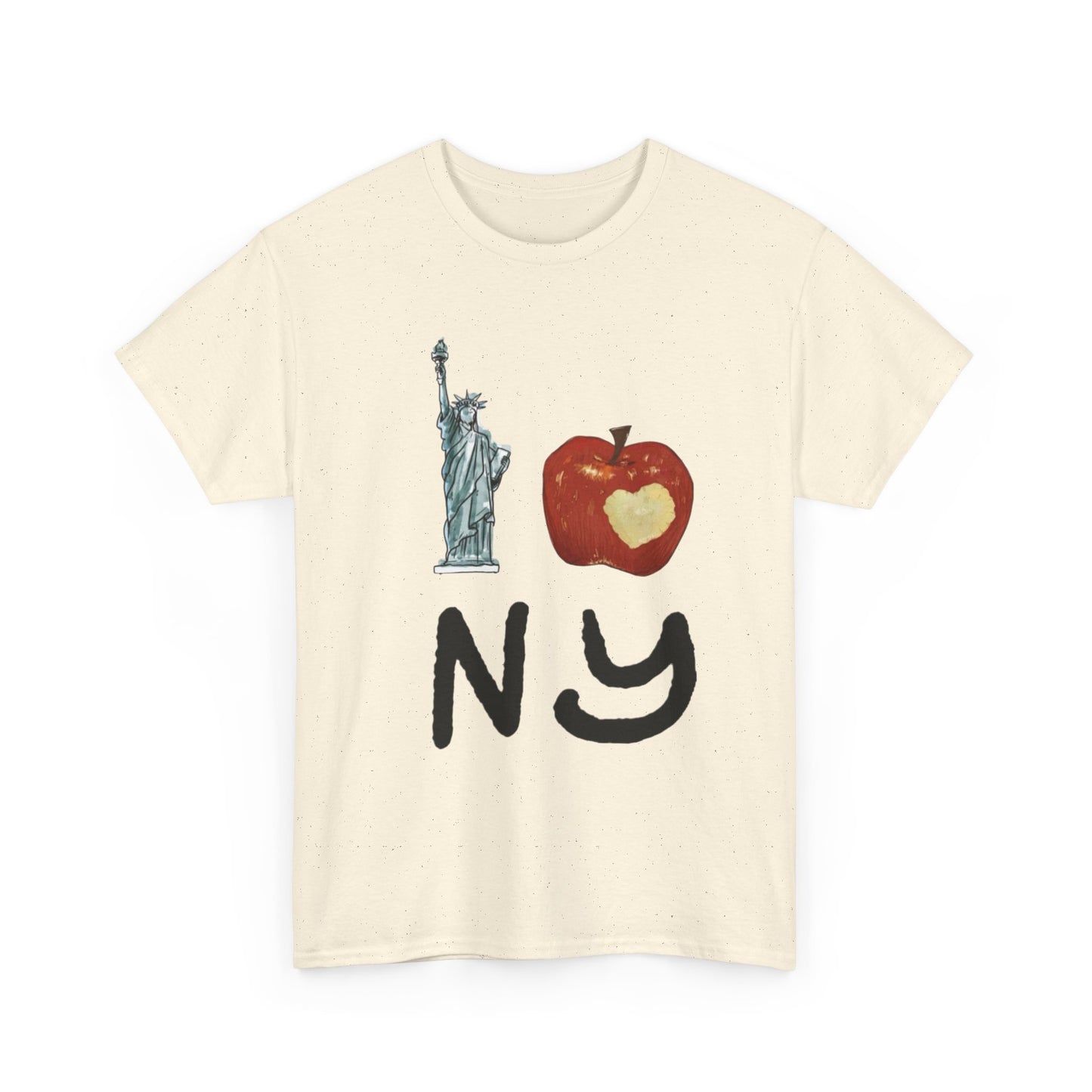 Big Apple I Love New York Classic Graphic T Shirt Unisex NEW Heavy Cotton Tee