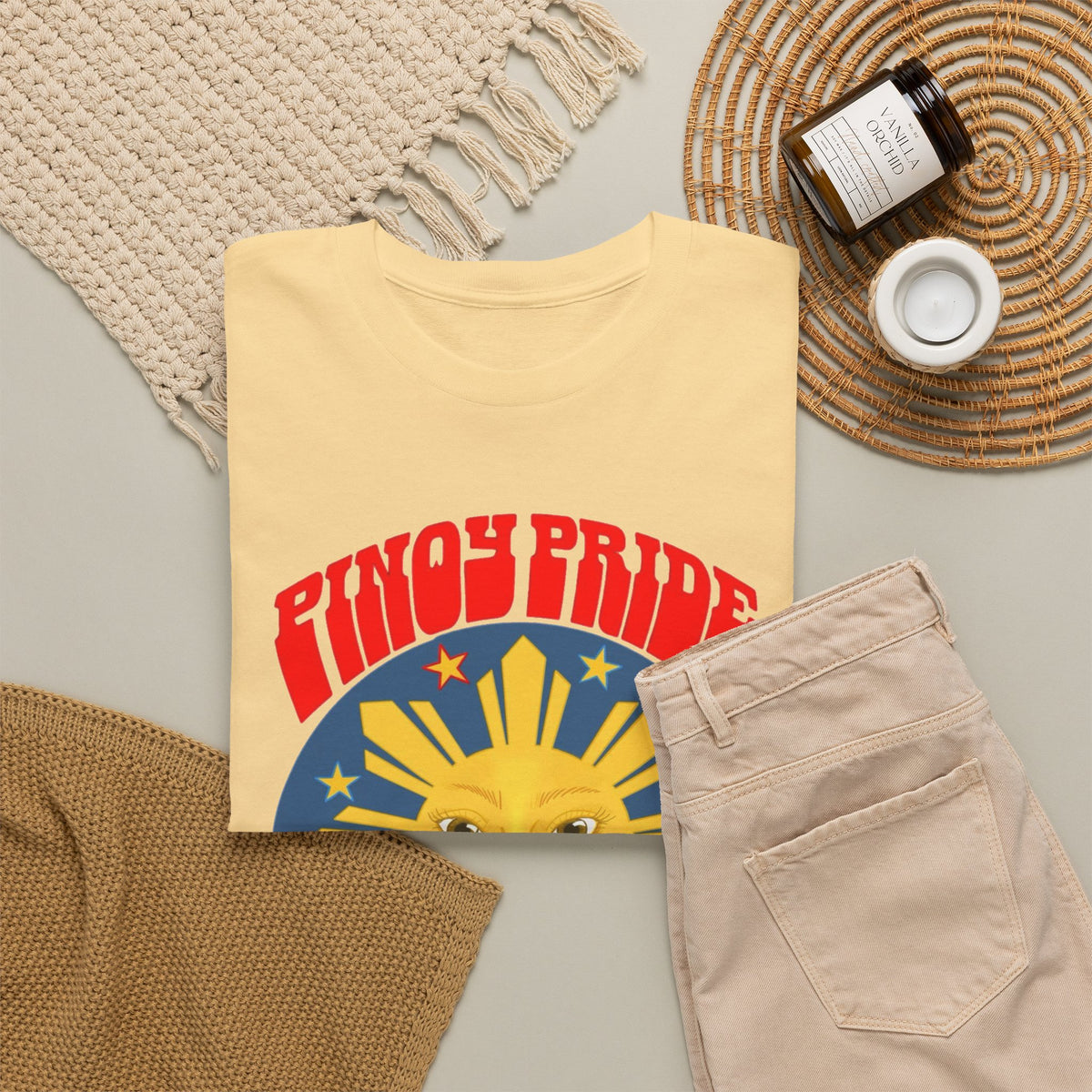 Pinoy Pride Graphic T Shirt Men's Classic Filipino Heavy Cotton Tee