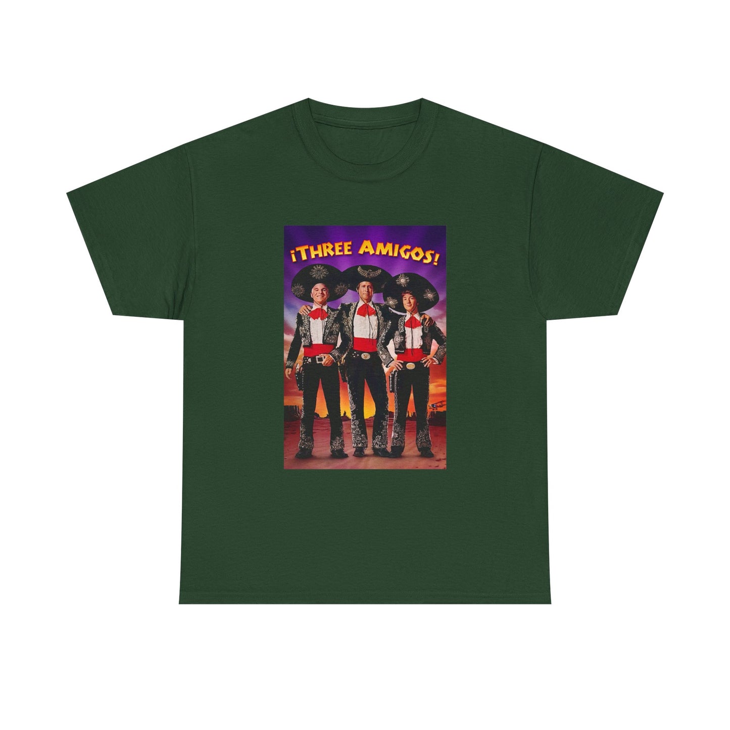 Three Amigos Tshirt Steve Martin Graphic Vintage Comedy Unisex Heavy Cotton Tee