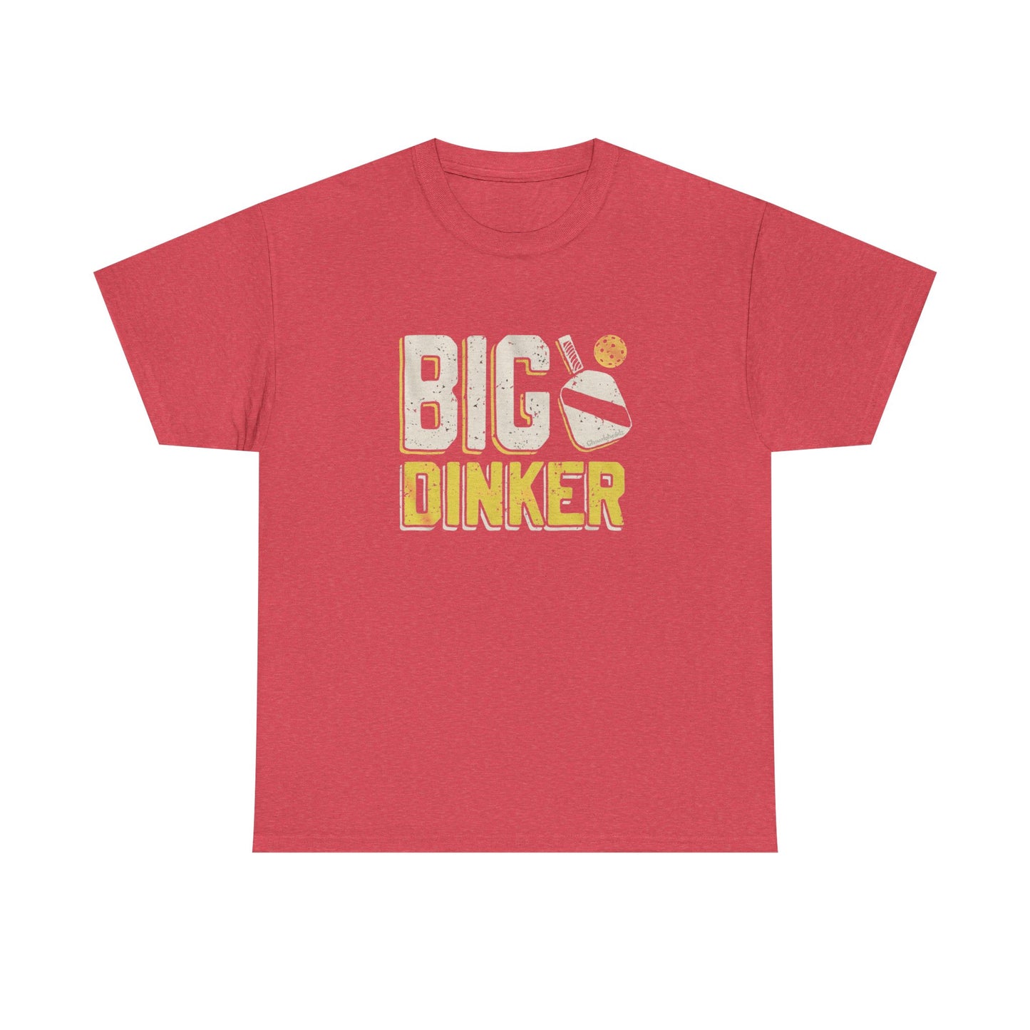 Big Dinker Pickle Ball Graphic T Shirt NEW Unisex Heavy Cotton Tee