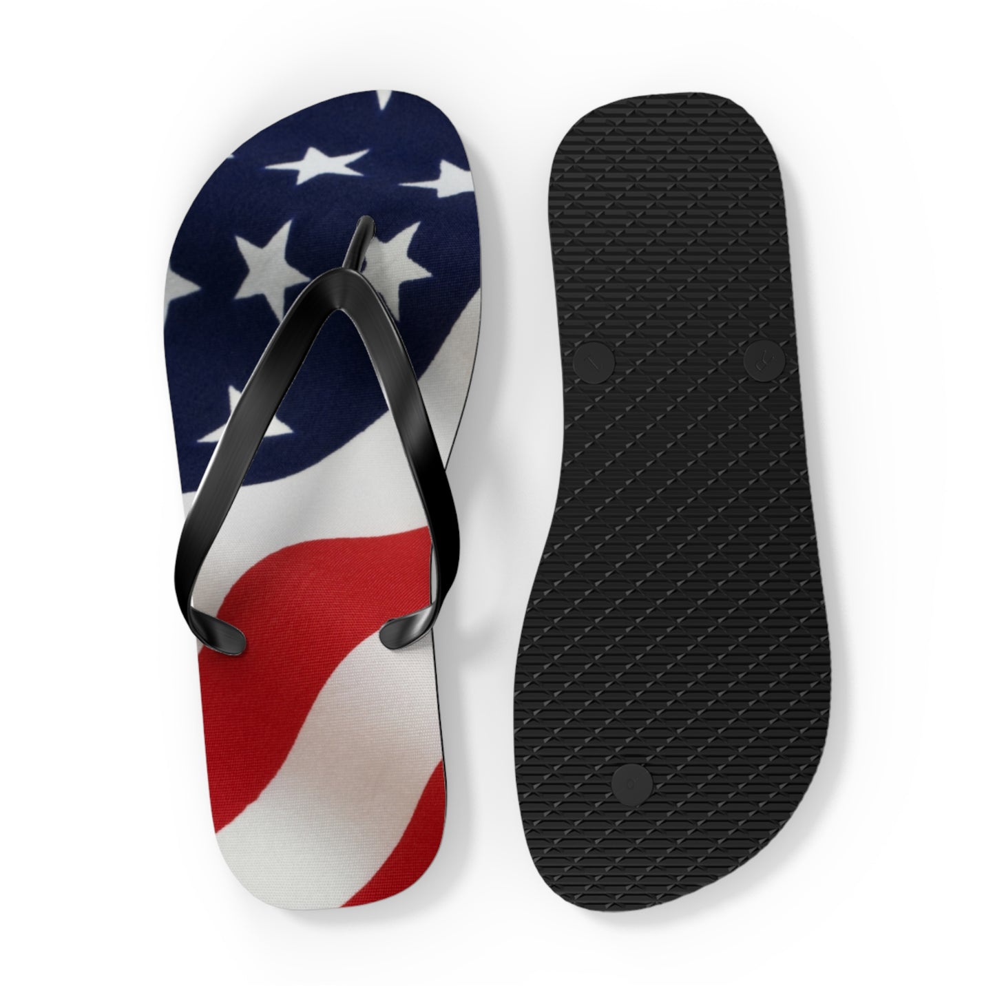American Flag Beach Sandals, Slides for Summer, Flip Flops, Water Resistant
