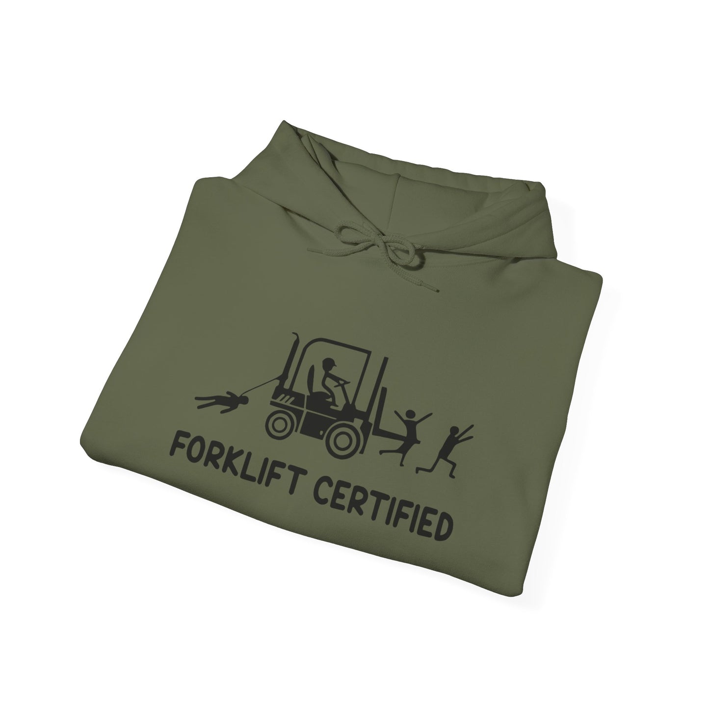 Forklift Certified Funny Graphic Hoodie Heavy Blend™ NEW Sweatshirt
