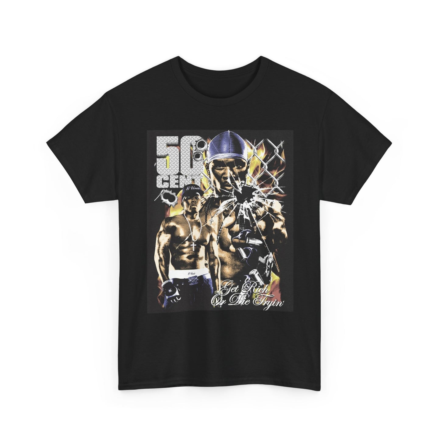 50 Cent Graphic Shirt Apparel BRAND NEW Unisex Heavy Cotton Tee