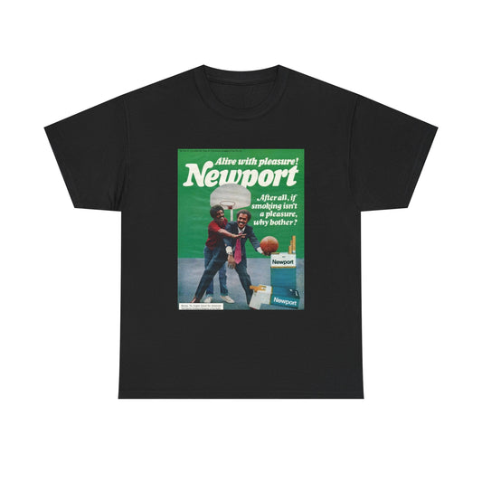 Newport T-shirt Vintage cigarette AD retro poster Unisex Heavy Cotton Tee